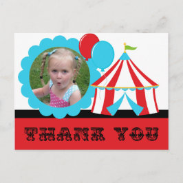 Postal Big Top Circus Gracias Postcard
