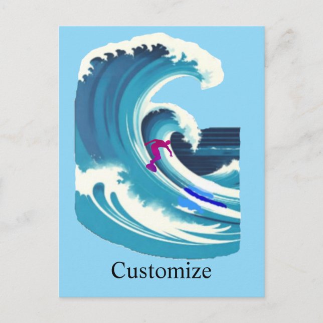 Postal Big Wave Surfer Thunder_Cove (Anverso)
