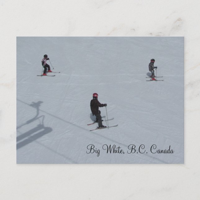 Postal Big White, Columbia Británica, Canadá (Anverso)