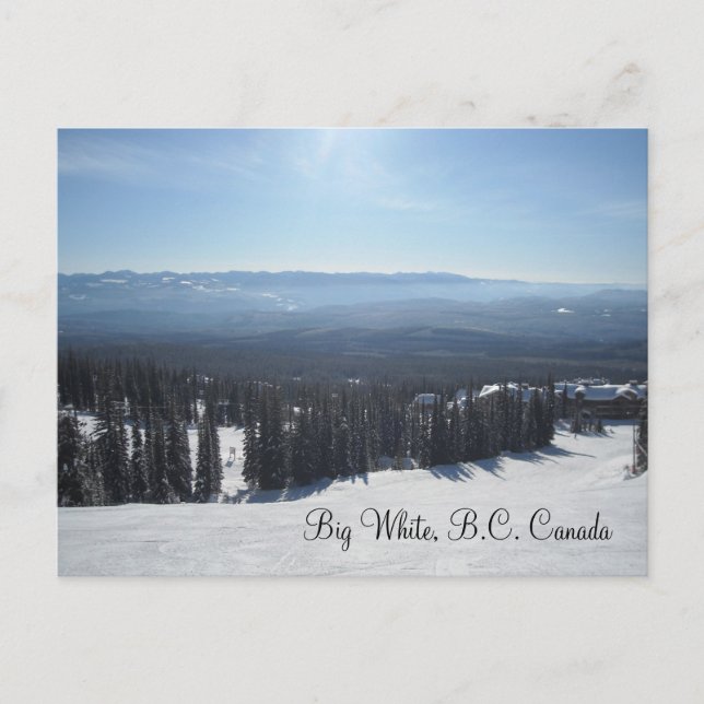 Postal Big White, Columbia Británica, Canadá (Anverso)
