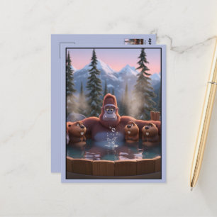 Postal Bigfoot Divertido