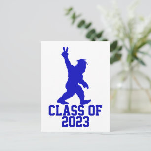 Postal Bigfoot Divertido Clase de 2023 - Graduación 2023