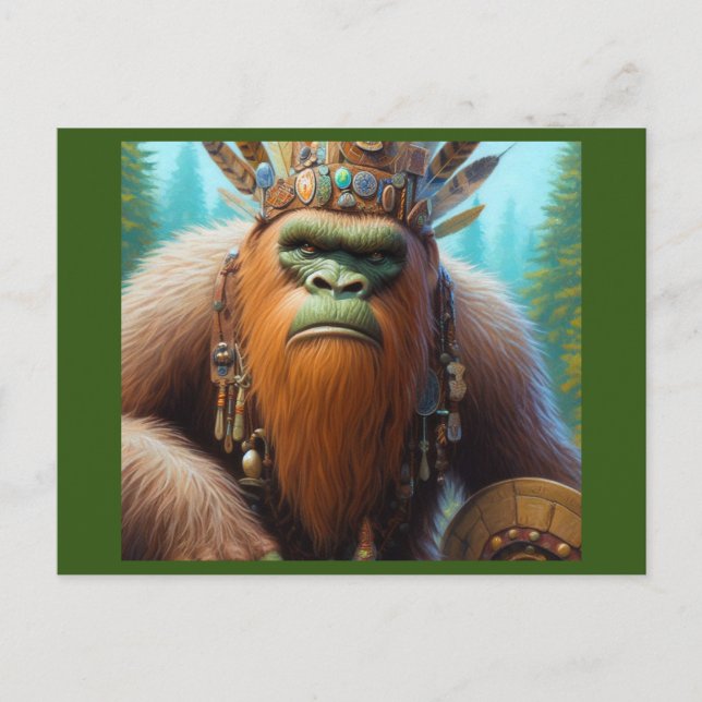 Postal Bigfoot Eco Warrior (Anverso)