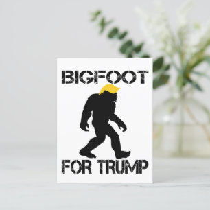 Postal Bigfoot Para Trump Elecciones 2024