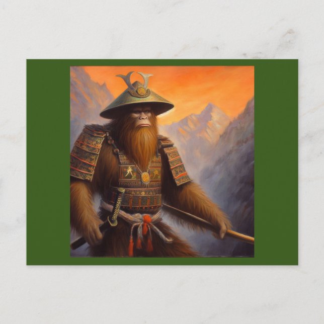 Postal Bigfoot Samurai (Anverso)