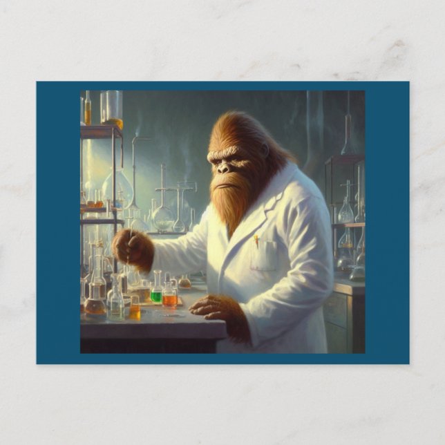 Postal Bigfoot Scientist (Anverso)
