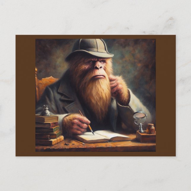 Postal Bigfoot Sherlock Holmes (Anverso)