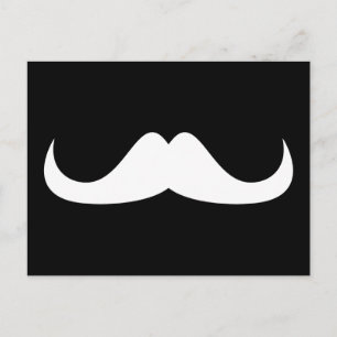 Postal bigote de Guay White Handlebar en negro
