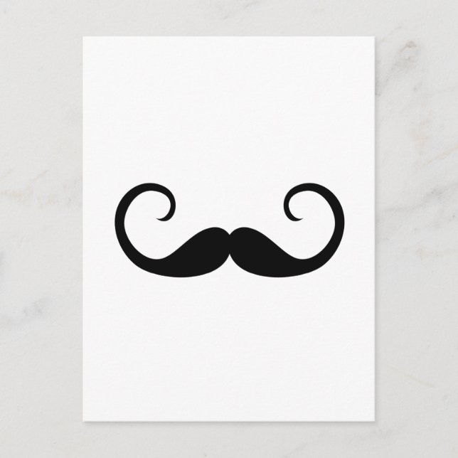 Postal Bigote Elegante (Anverso)