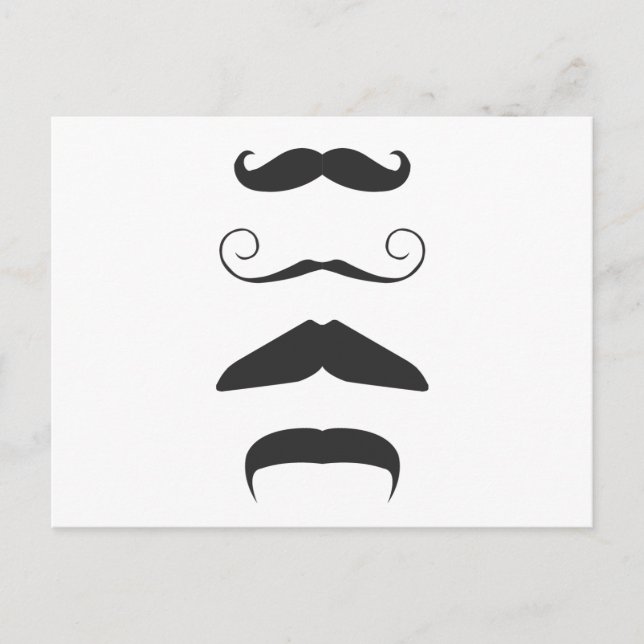 Postal Bigote múltiple (Anverso)