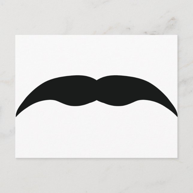 Postal bigote negro (Anverso)