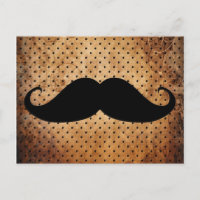 Bigote negro divertido