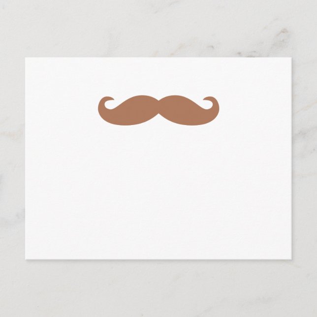 Postal bigote único (Anverso)