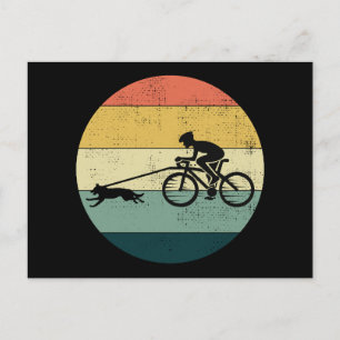 Postal Bikejoring DogScooting Dog Sport Bicicleta Bicicle