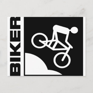 Postal biker radfahrer bicicleta mtb bicicleta de montaña