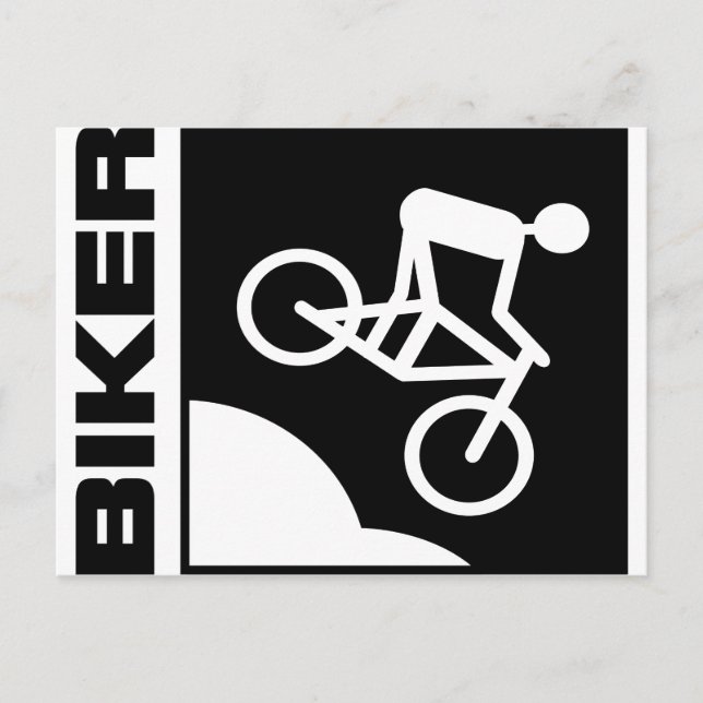 Postal biker radfahrer bicicleta mtb bicicleta de montaña (Anverso)