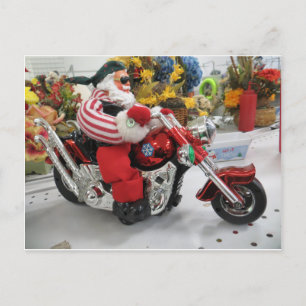 Postal Biker Santa