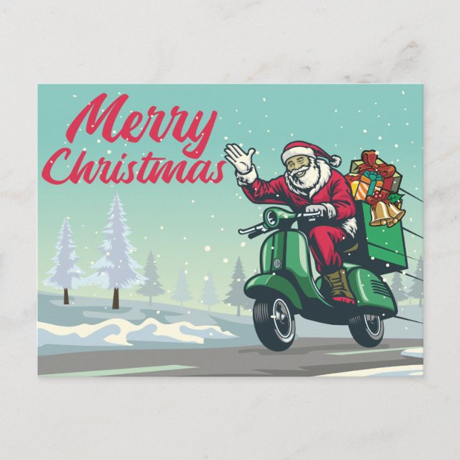 Postal Biker Santa (Anverso)