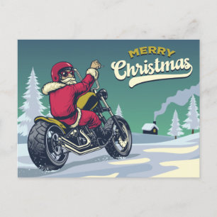 Postal Biker Santa