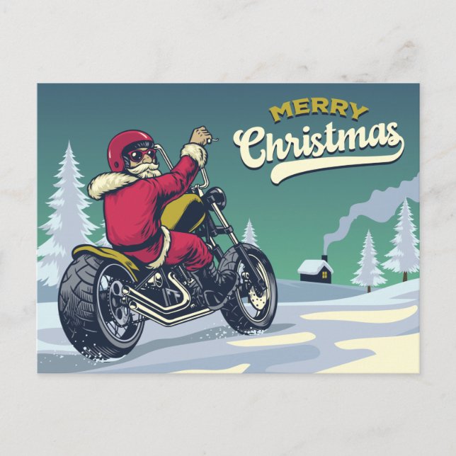 Postal Biker Santa (Anverso)