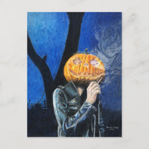 Postal Biker sin cabeza