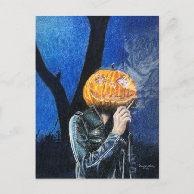 Postal Biker sin cabeza (Anverso)