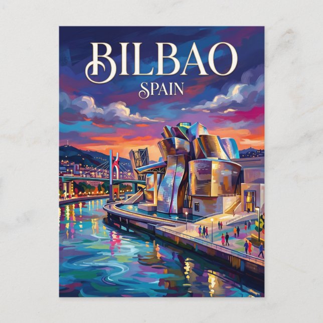 Postal Bilbao España (Anverso)
