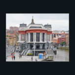 Postal Bilbao. Mercado Ribera. Mercado de la Ribera.<br><div class="desc">Bilbao. Mercado Ribera. Mercado de la Ribera. Taza de viaje. España. Provincia de Vizcaya. País Vasco. Bilbao. Paisaje urbano. Mercado Ribera. Mercado. Lugares. Arquitectura.</div>
