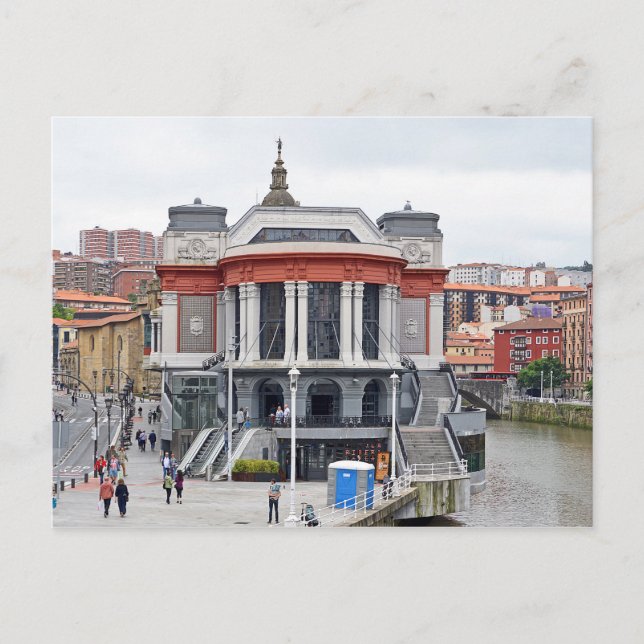 Postal Bilbao. Mercado Ribera. Mercado de la Ribera. (Anverso)