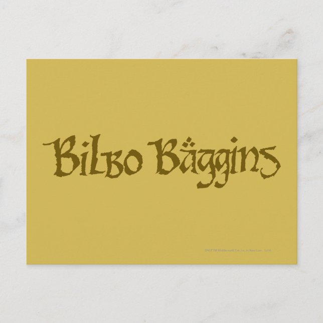 Postal BILBO BAGGINS™ sólido (Anverso)