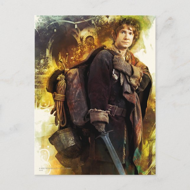 Postal BILBO BAGGINS™ & The Company of Dwarves Graphic (Anverso)