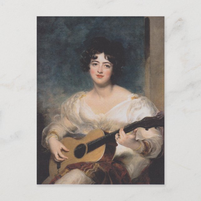 Postal Bildnis der Lady Walls (Anverso)