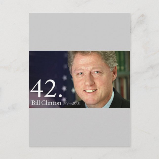 Postal Bill Clinton (Anverso)