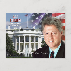 Postal Bill Clinton - 42° Presidente de los Estados Unido