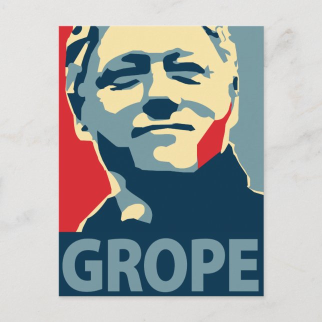 Postal Bill Clinton - Grope: Postcard de OHP (Anverso)