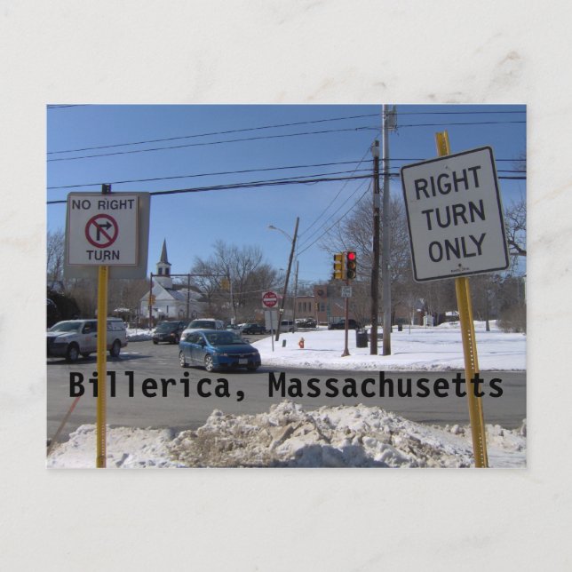 Postal Billerica, Massachusetts (Anverso)