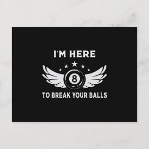 Postal Billiard 8 Ball Snooker Pool Billiards Divertido r
