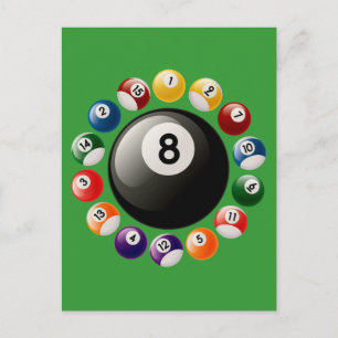 POSTAL BILLIARDS BALLS