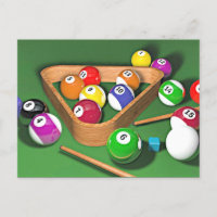 Billiards, cremallera, diseño colorido,