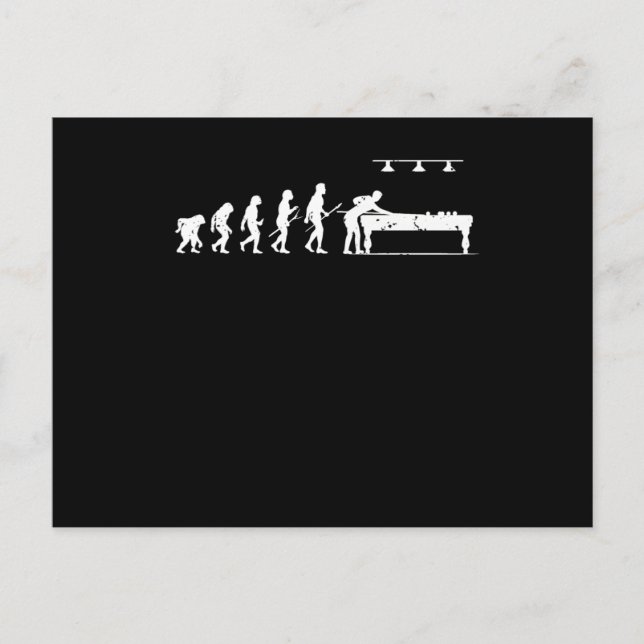 Postal Billiards Evolution of Man Pool Billiards Game (Anverso)