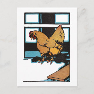 Postal Billina, la gallina amarilla