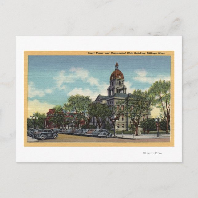 Postal Billings, Montana (Anverso)