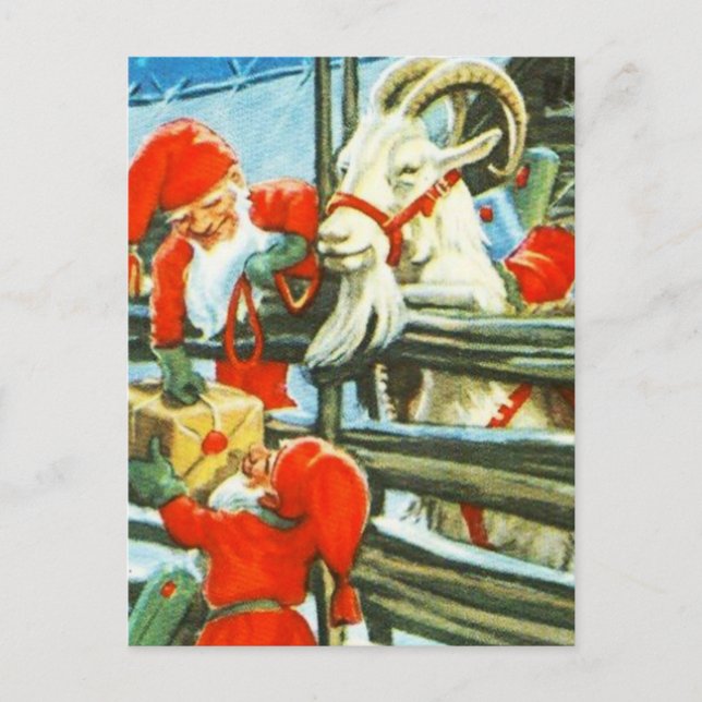 Postal "Billy Goat Helper" por Jenny Nystrom (Anverso)