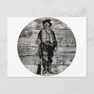 Postal Billy The Kid on Wood