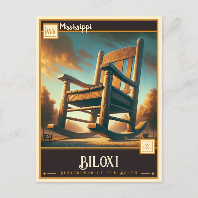 Postal Biloxi, Misisipi  | Vintage (Anverso)