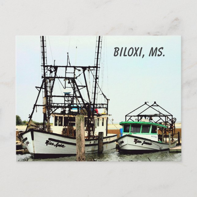 Postal Biloxi, Sra. Postcard (Anverso)