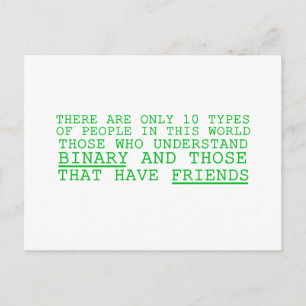 Postal Binario vs. amigos