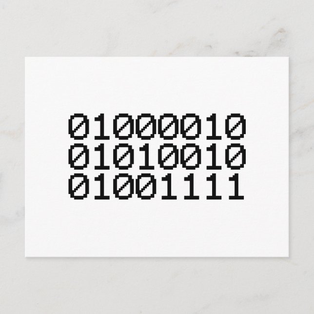 POSTAL BINARY BRO (Anverso)