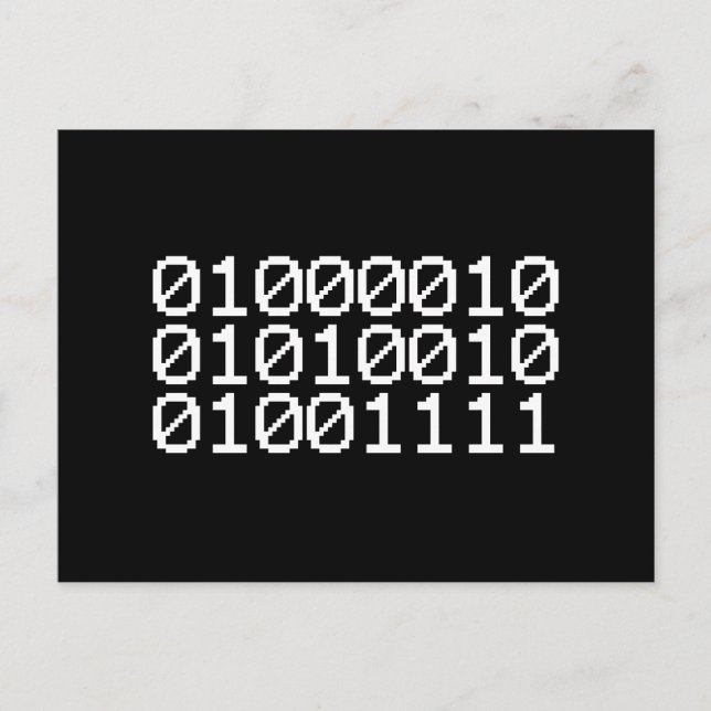 POSTAL BINARY BRO (Anverso)
