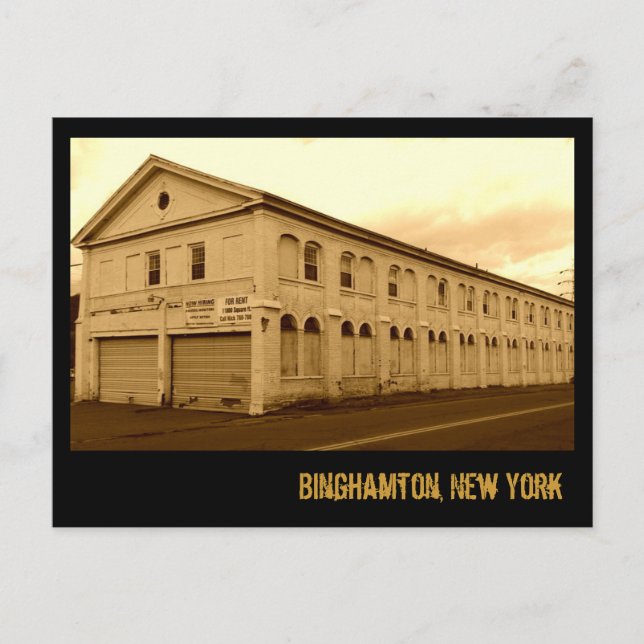 Postal Binghamton Nueva York (Anverso)